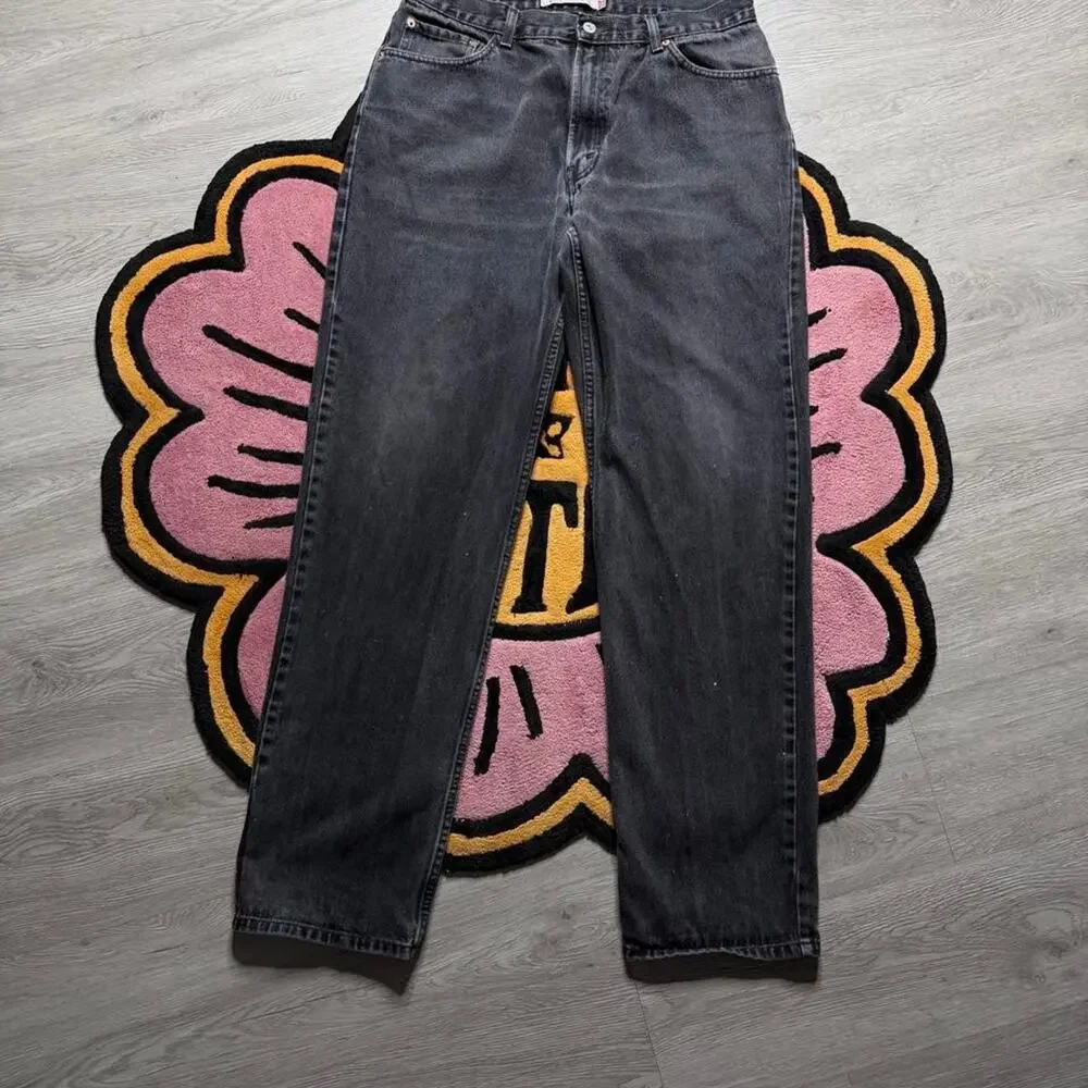 Vintage Y2K Levi’s 550 Relaxed Straight Fit Denim Jeans Size 36x36 (35x34) Black